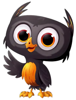 Owee the owl waving hello