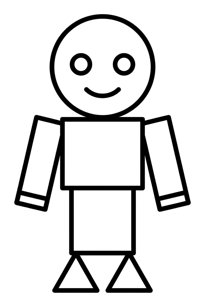Naming 2D Shapes: Shape Robot