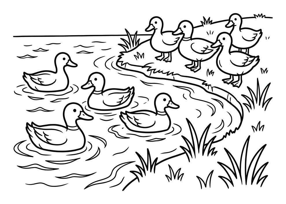 Adding to 10: Ducks on the Pond