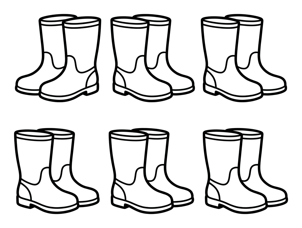 Count in 2s: Pairs of Wellies