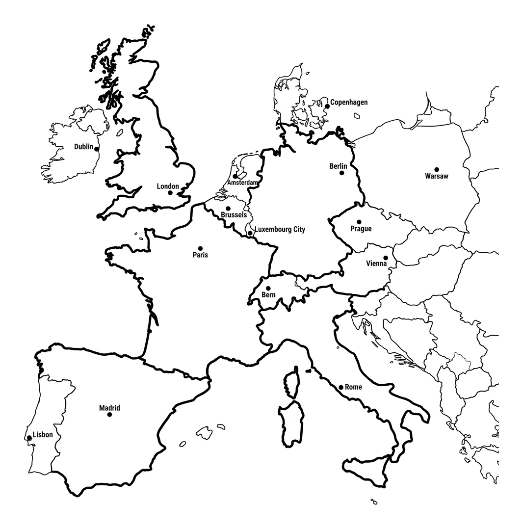 Countries and Capitals of Europe