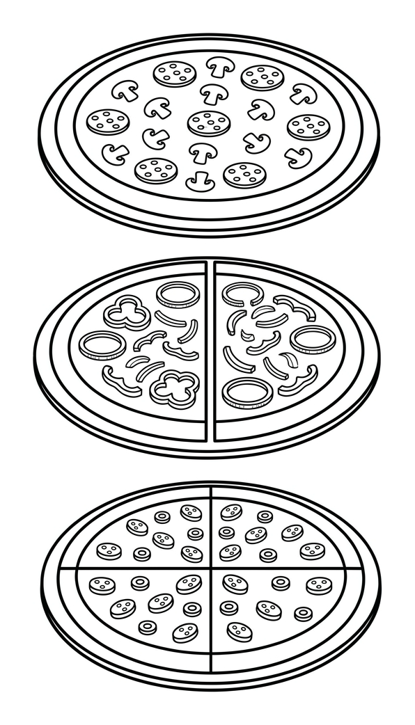 Halves and Quarters: Sharing the Pizza