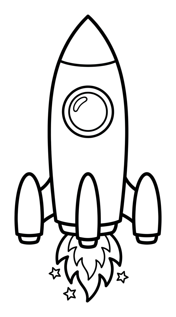 Label a Space Rocket