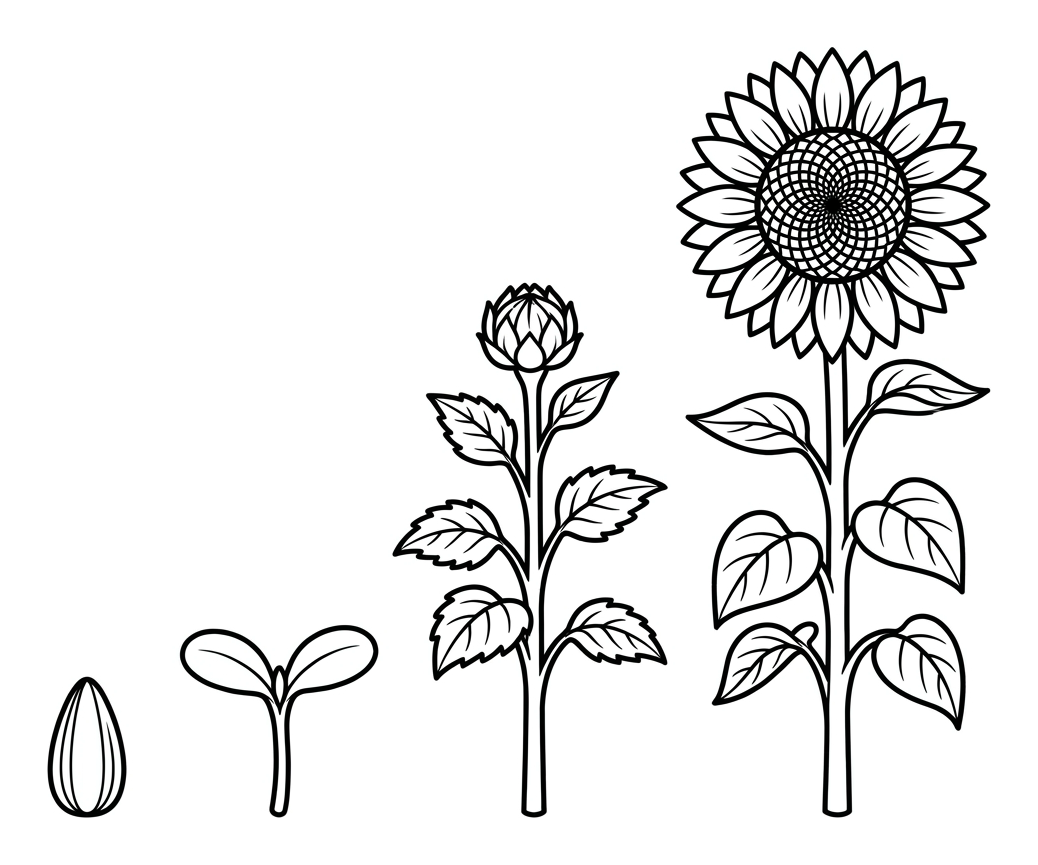 Life Cycle of a Sunflower