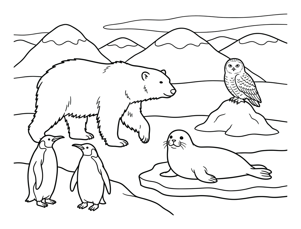 Animals of the Frozen Poles