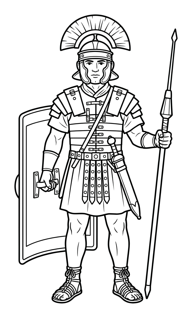 Label a Roman Soldier