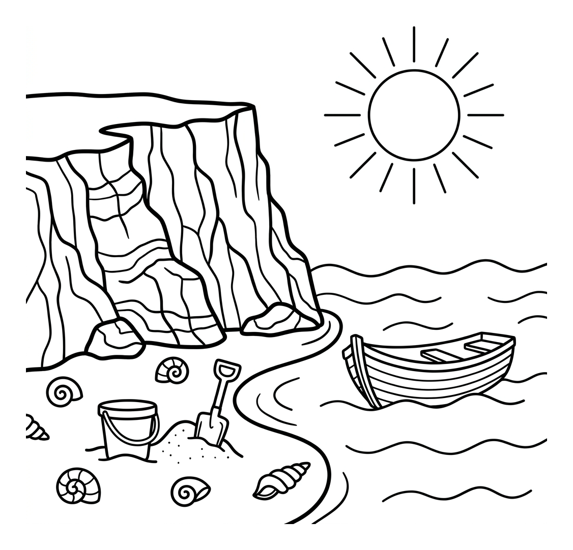 At the Seaside: Land and Sea