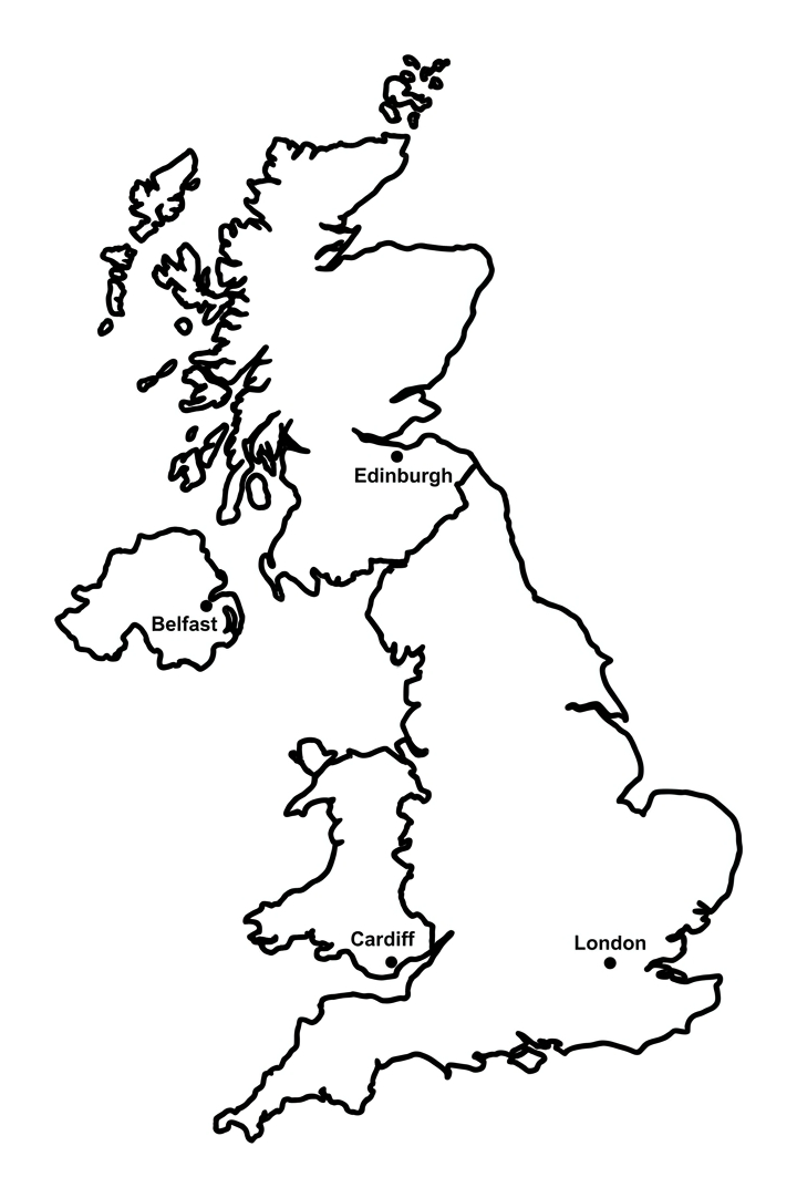 Countries and Capitals of the UK