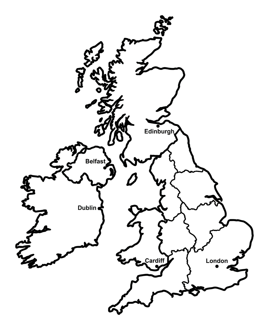Map of the United Kingdom