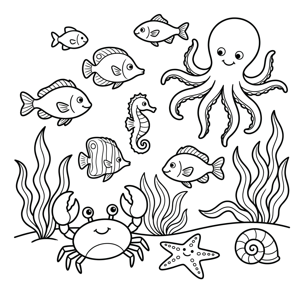 Under the Sea: Count the Ocean Animals